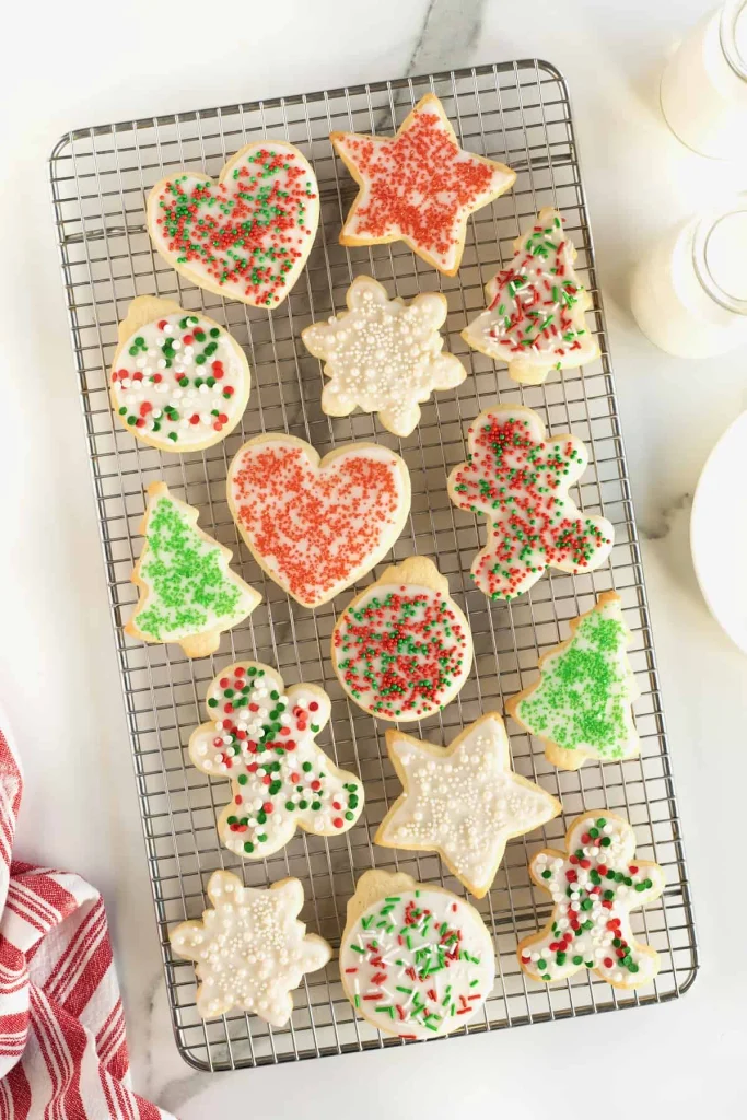 Easy no-chill Christmas cookies ready to bake without chilling the dough