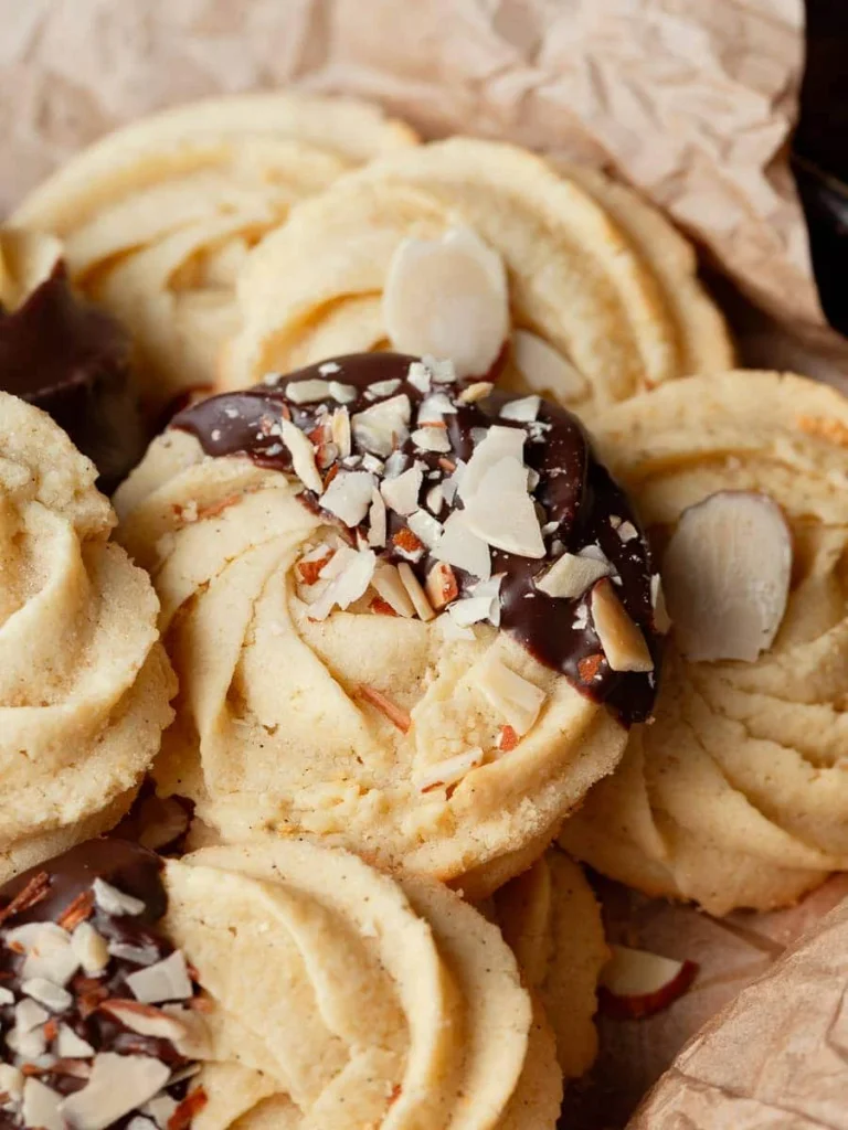 1. Gluten-free Christmas cookies arranged on a festive holiday plate