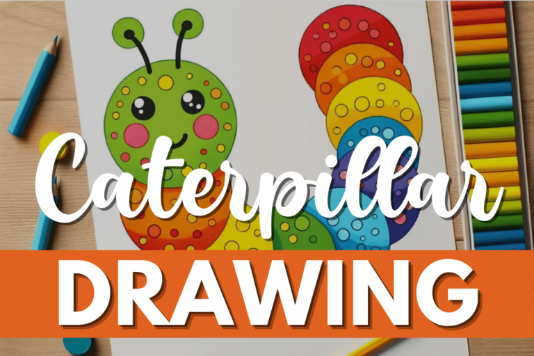 Colorful Caterpillar Drawing