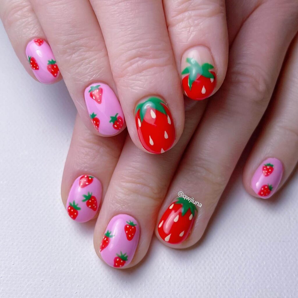 Strawberry Nails