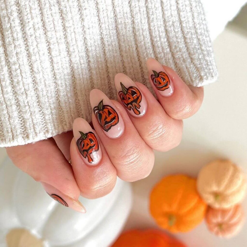 Pumpkin Nails