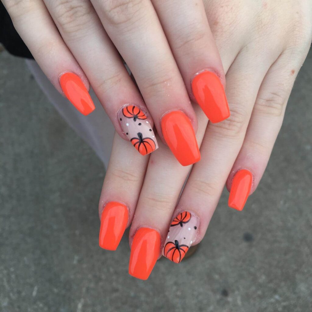 Pumpkin Nails