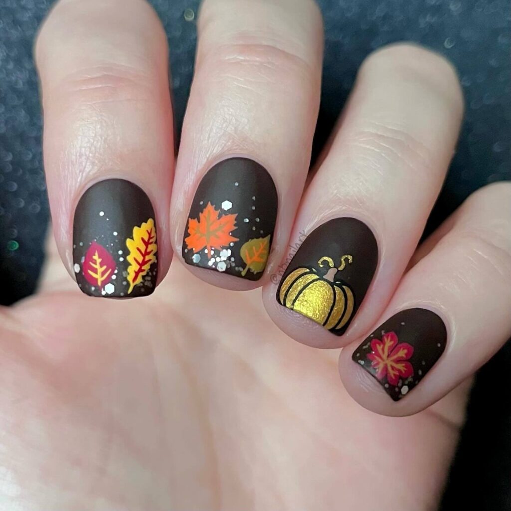 Pumpkin Nails