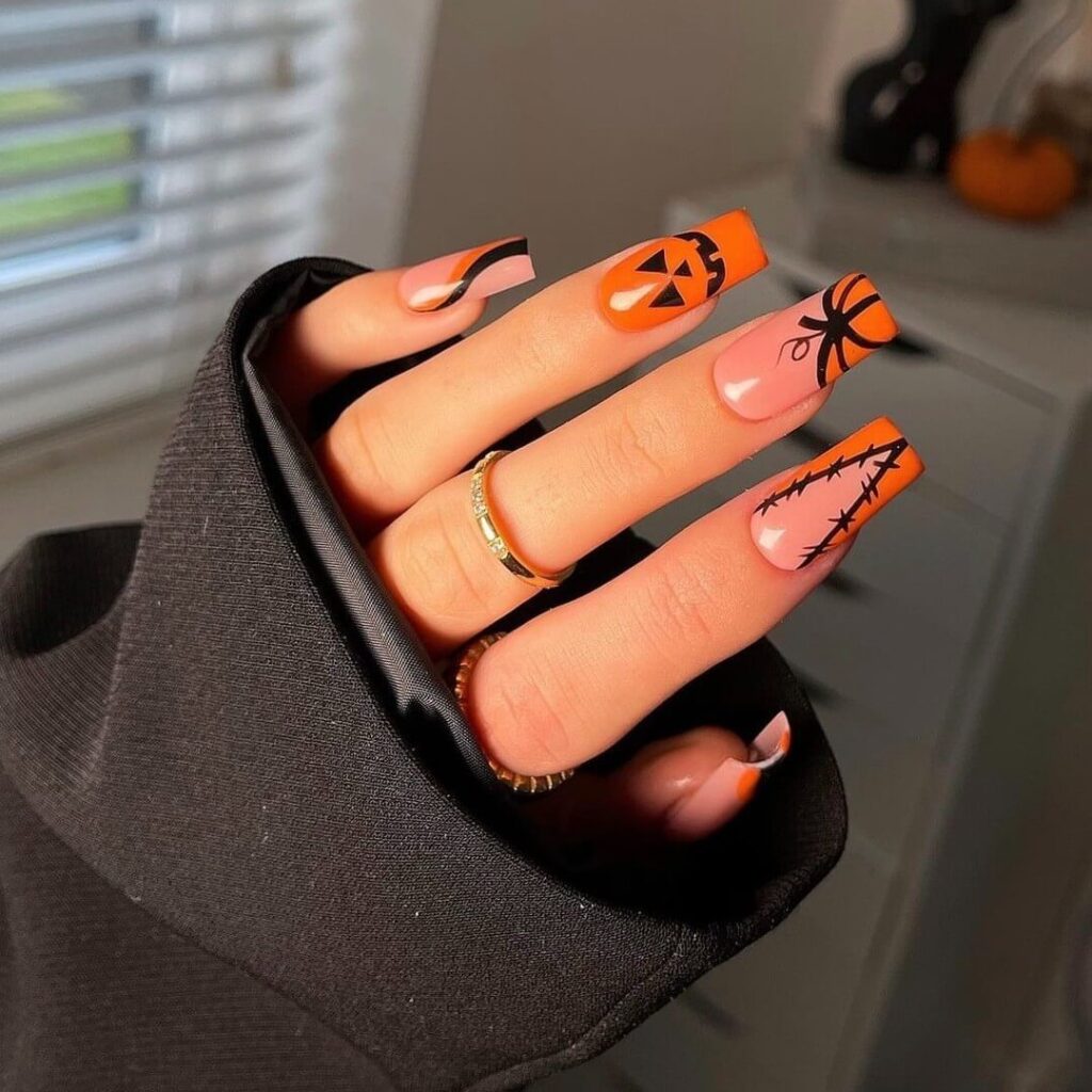 Pumpkin Nails