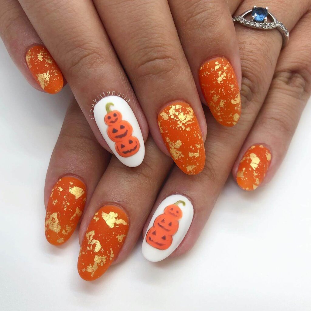 Pumpkin Nails