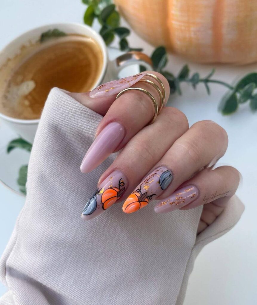 Pumpkin Nails