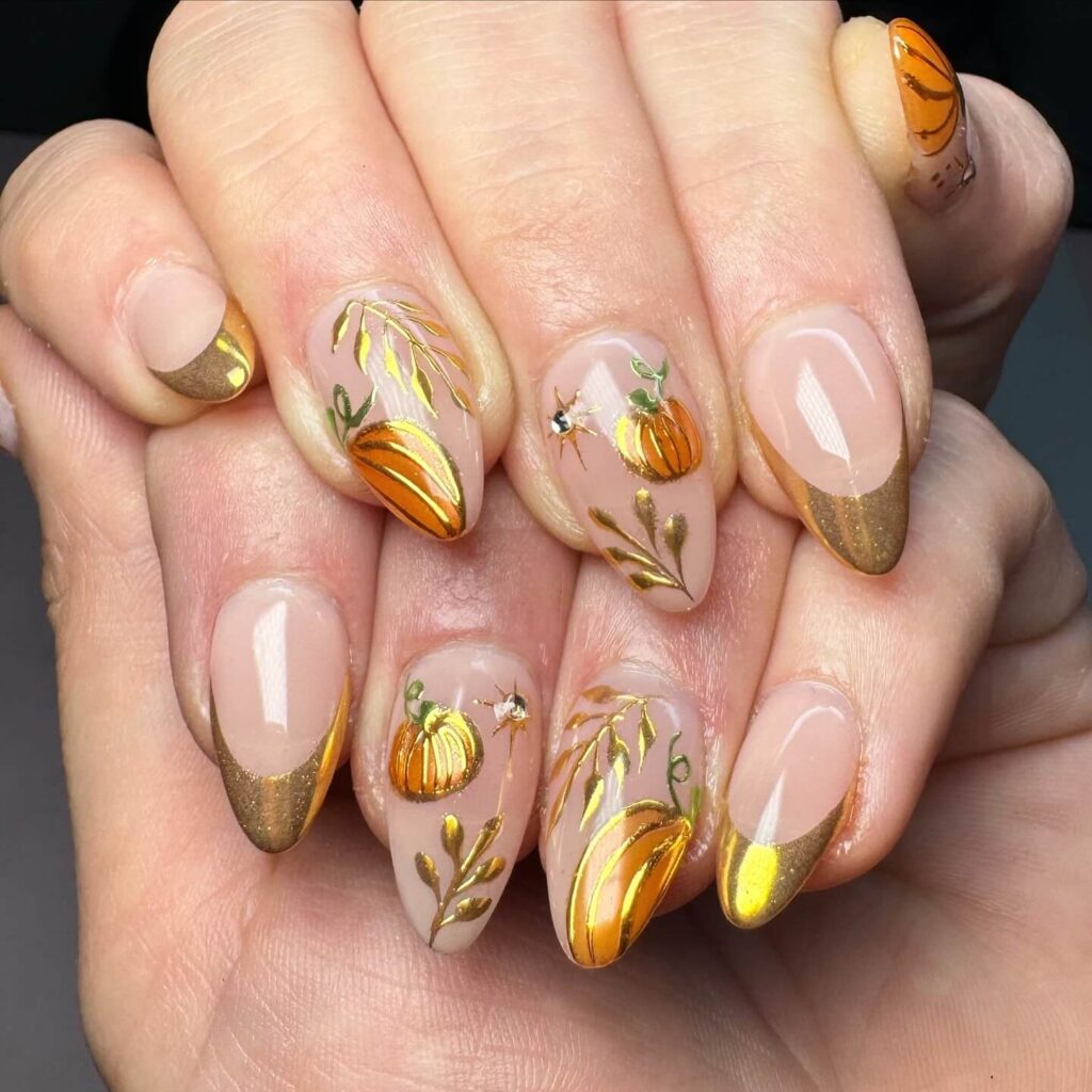 Pumpkin Nails