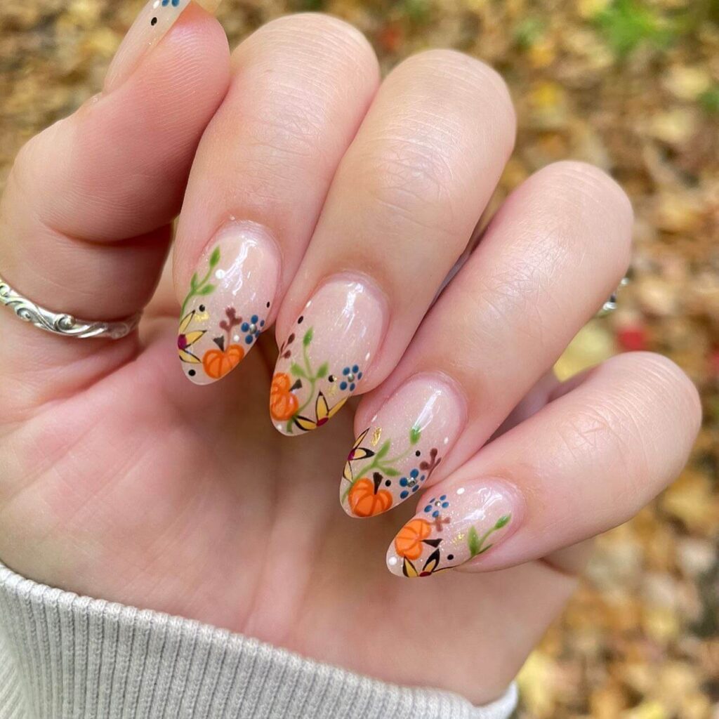 Pumpkin Nails