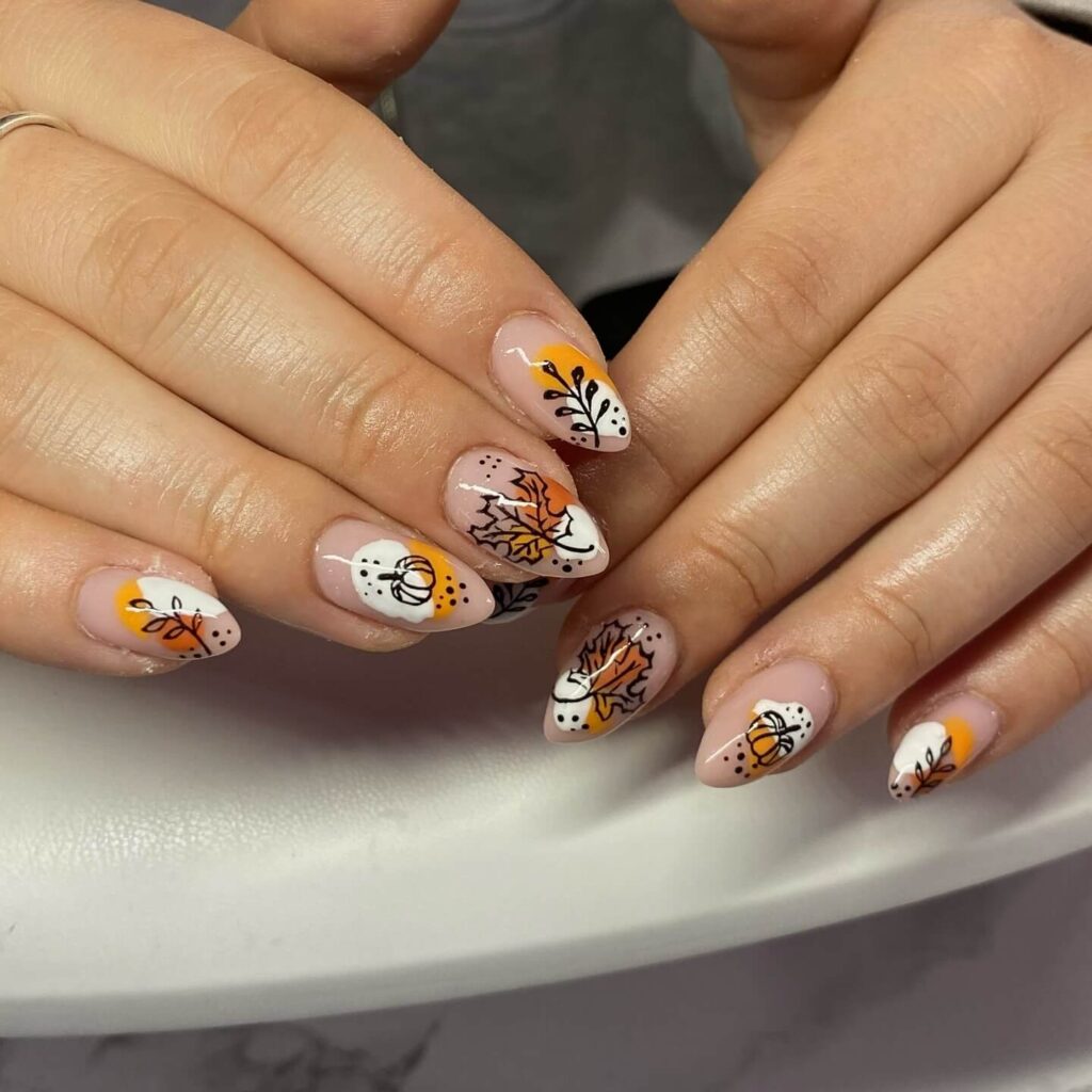 Pumpkin Nails