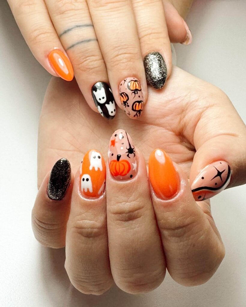 Pumpkin Nails