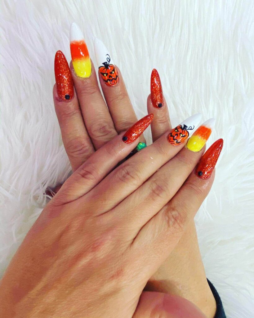 Pumpkin Nails