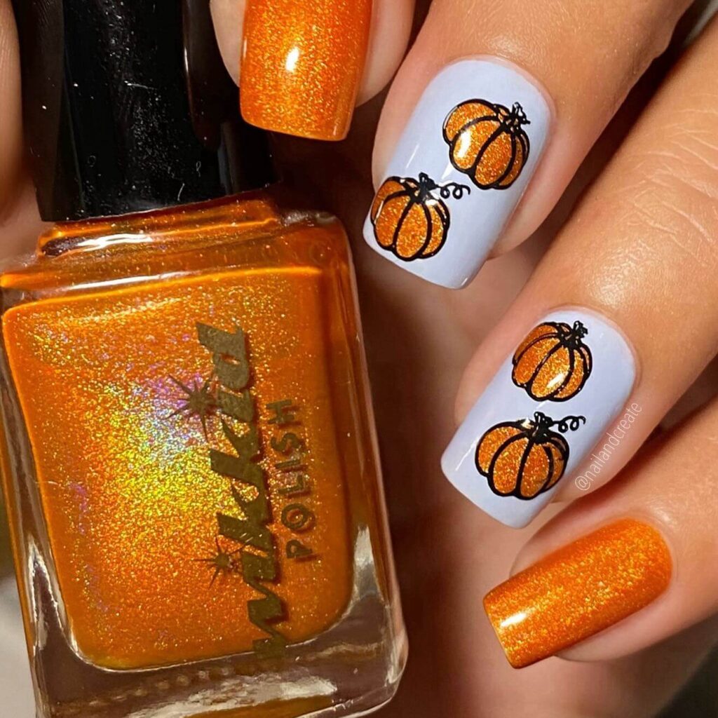 Pumpkin Nails