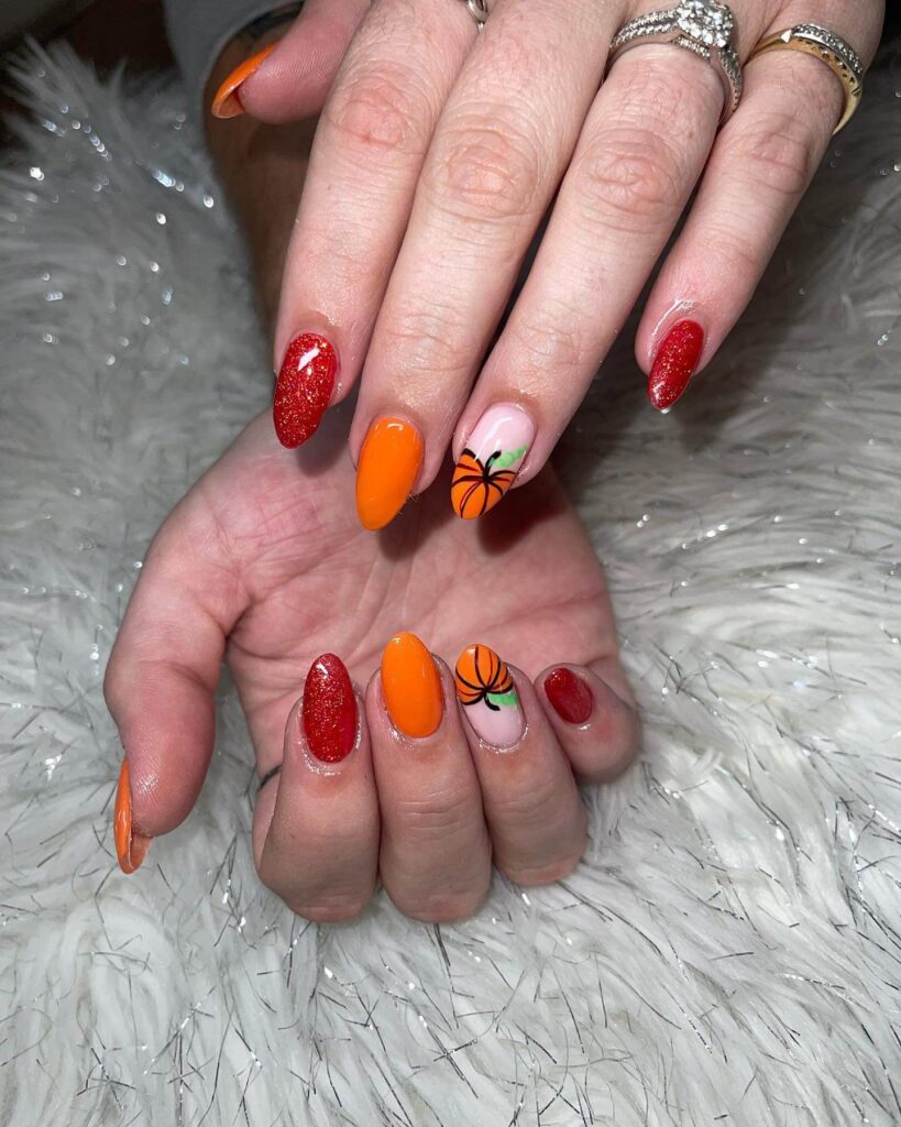 Pumpkin Nails