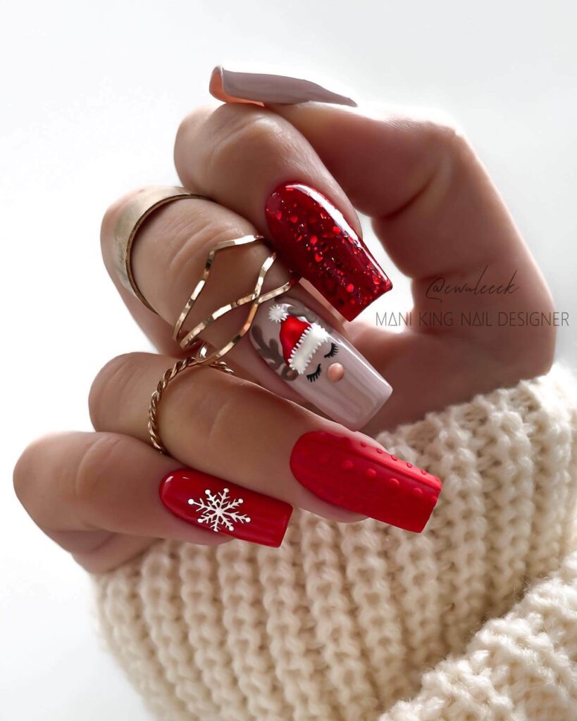 Classy Christmas Nails