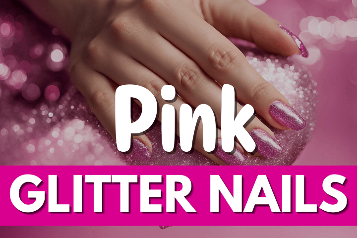 pink-glitter-nails