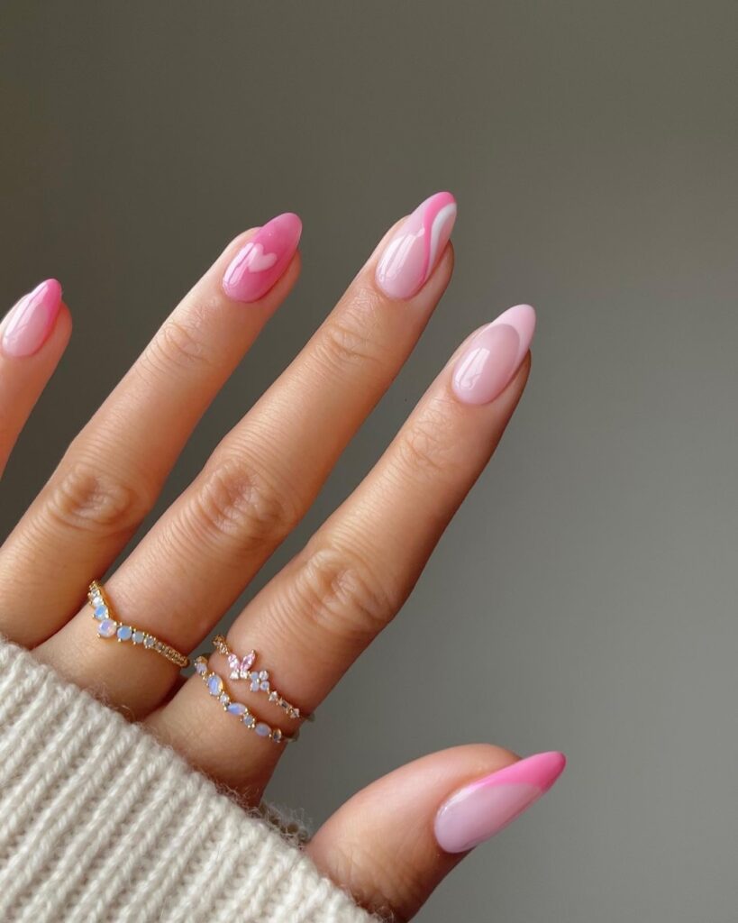 A stylish collection of almond nails featuring seasonal almond nails and creative nail art Ideas.