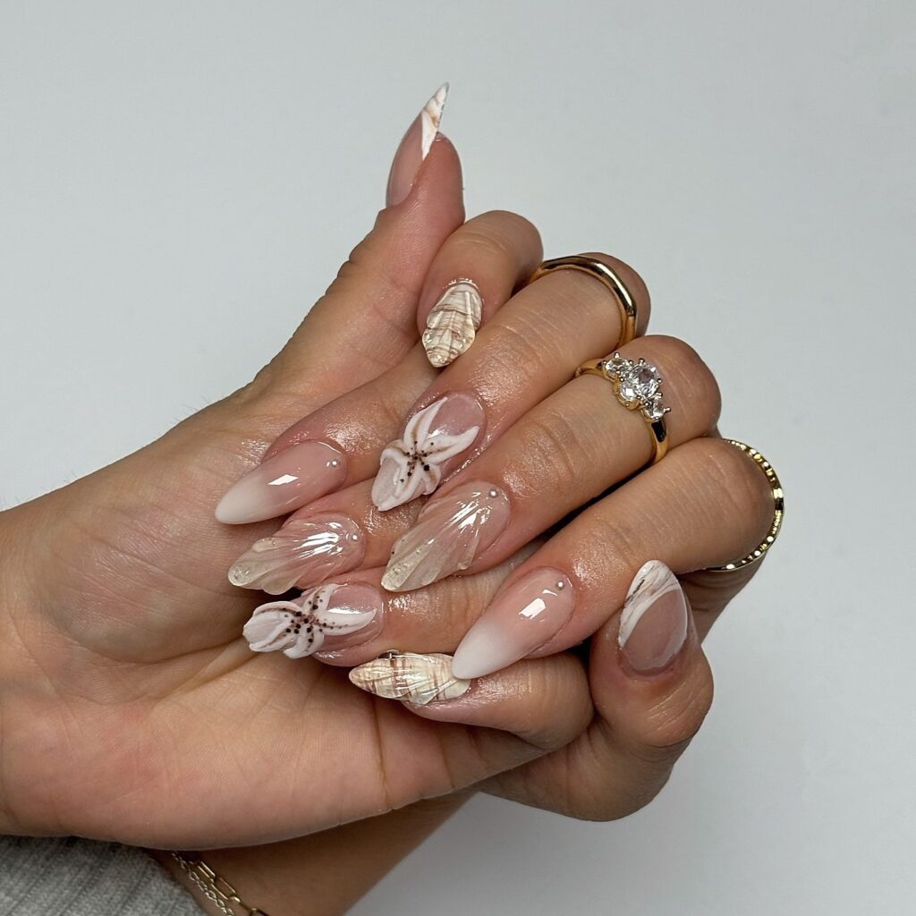 A stylish collection of almond nails featuring seasonal almond nails and creative nail art Ideas.