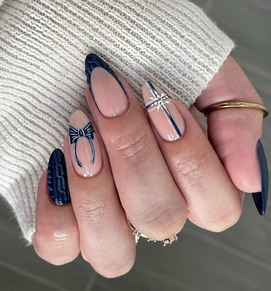 A stylish collection of almond nails featuring seasonal almond nails and creative nail art Ideas.