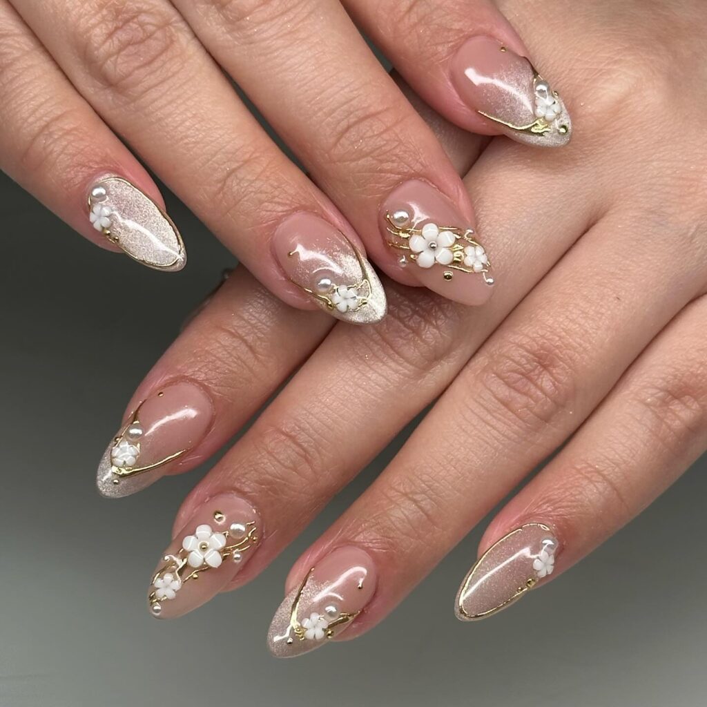 A stylish collection of almond nails featuring seasonal almond nails and creative nail art Ideas.