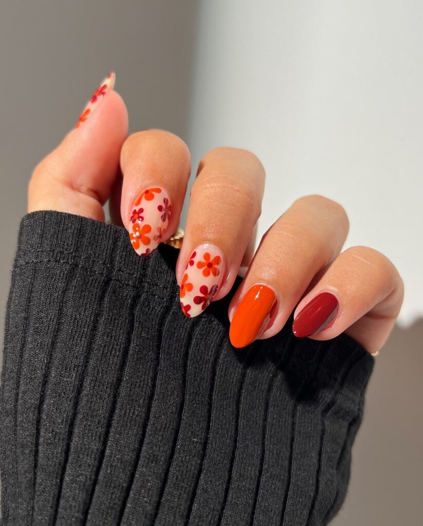 A stylish collection of almond nails featuring seasonal almond nails and creative nail art Ideas.