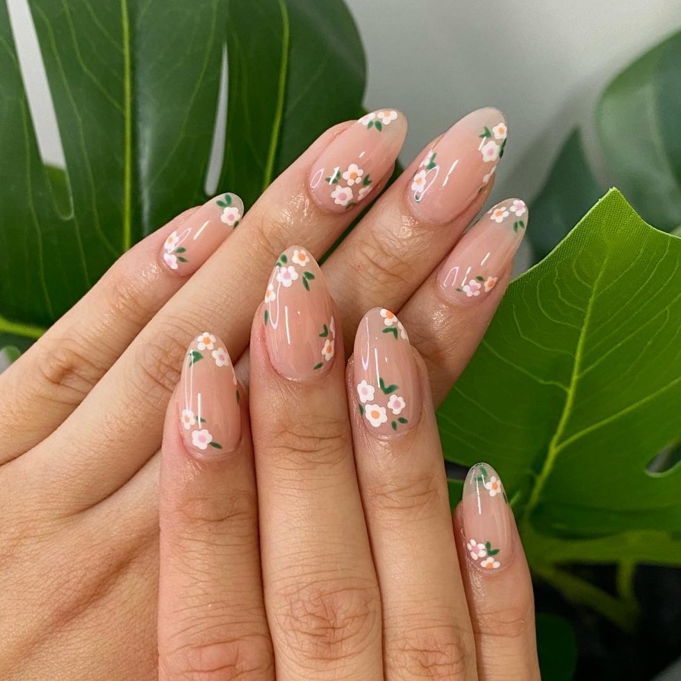 A stylish collection of almond nails featuring seasonal almond nails and creative nail art Ideas.