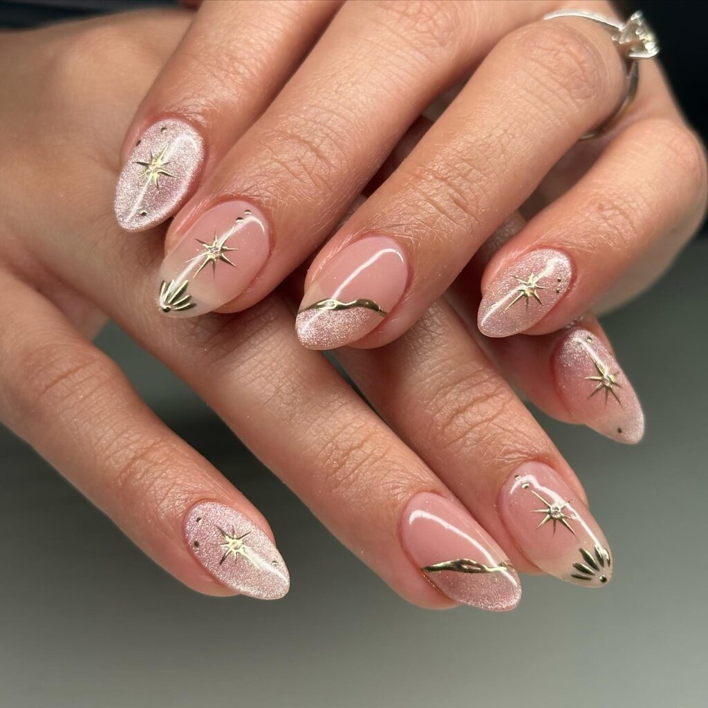 A stylish collection of almond nails featuring seasonal almond nails and creative nail art Ideas.