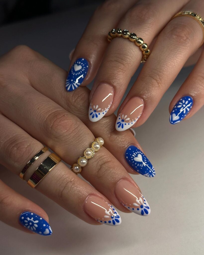 A stylish collection of almond nails featuring seasonal almond nails and creative nail art Ideas.