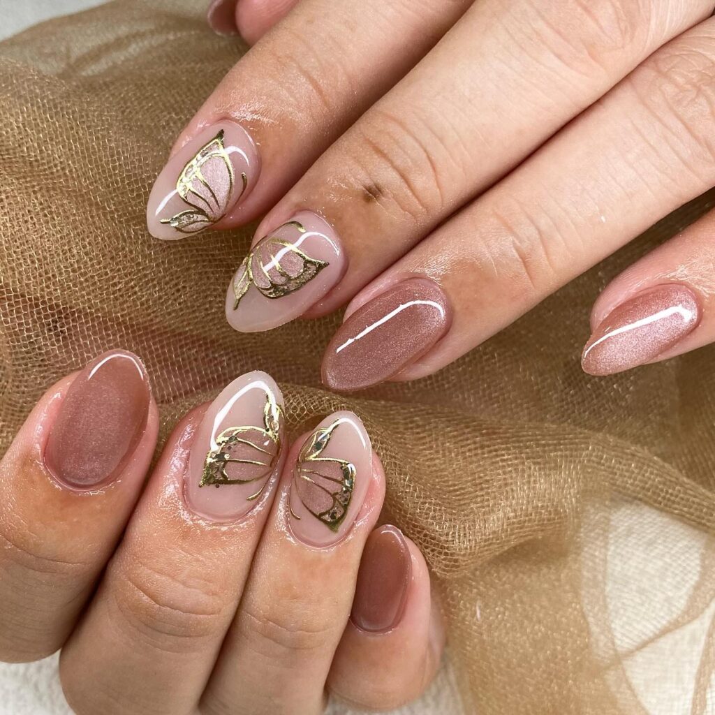 A stylish collection of almond nails featuring seasonal almond nails and creative nail art Ideas.