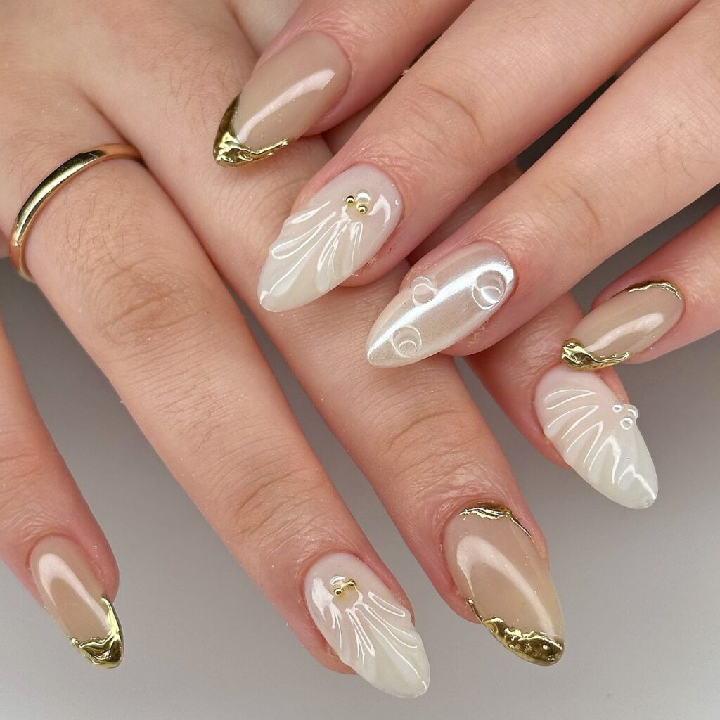 A stylish collection of almond nails featuring seasonal almond nails and creative nail art Ideas.