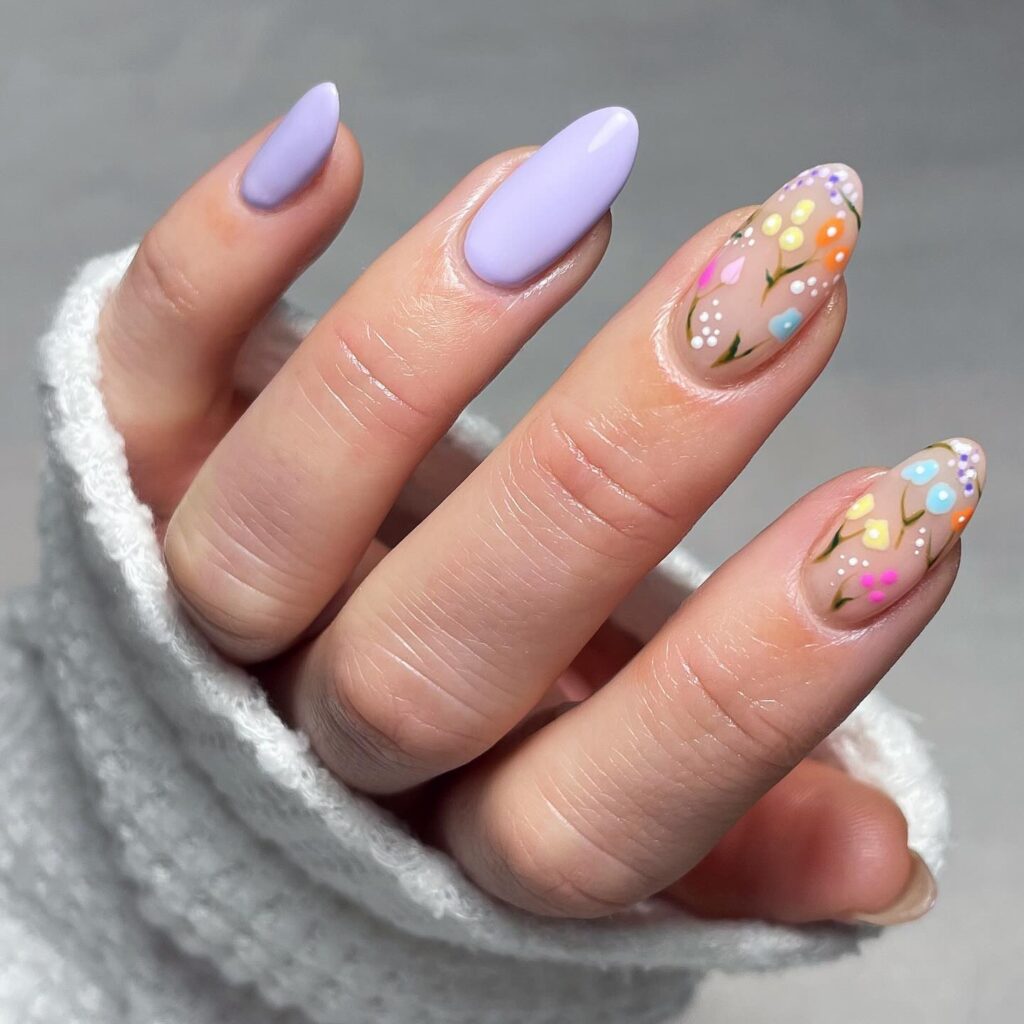 A stylish collection of almond nails featuring seasonal almond nails and creative nail art Ideas.