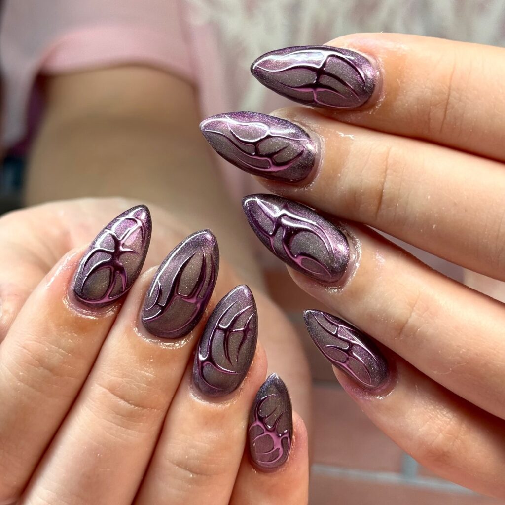 A stylish collection of almond nails featuring seasonal almond nails and creative nail art Ideas.