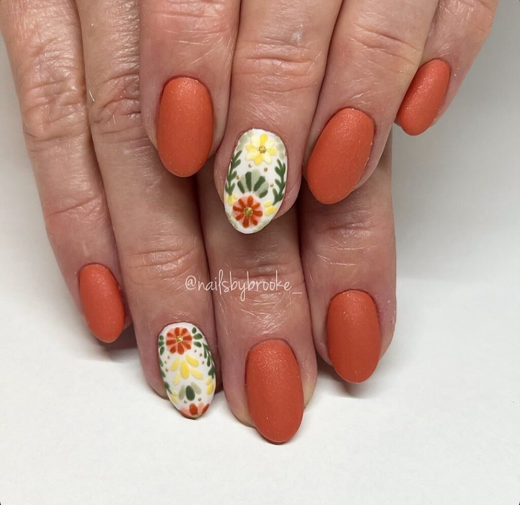 A stylish collection of almond nails featuring seasonal almond nails and creative nail art Ideas.