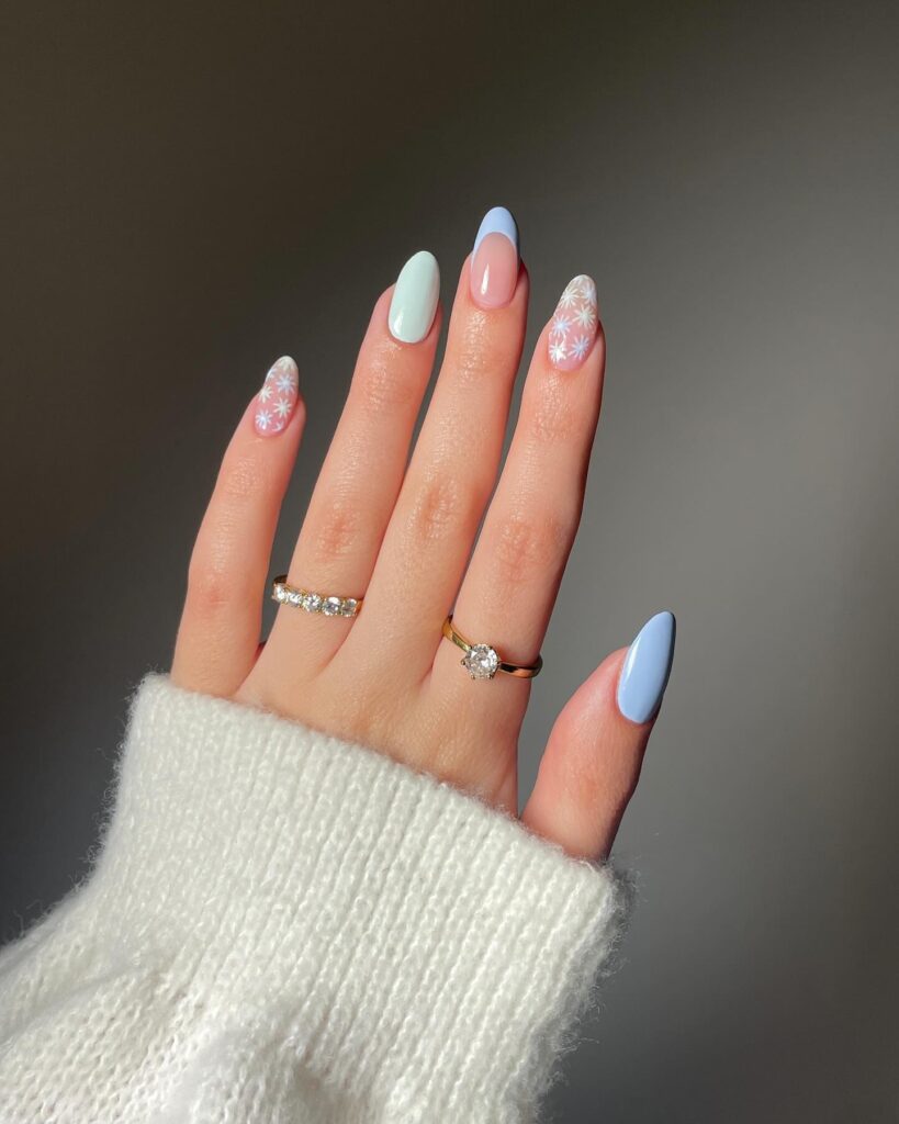 A stylish collection of almond nails featuring seasonal almond nails and creative nail art Ideas.