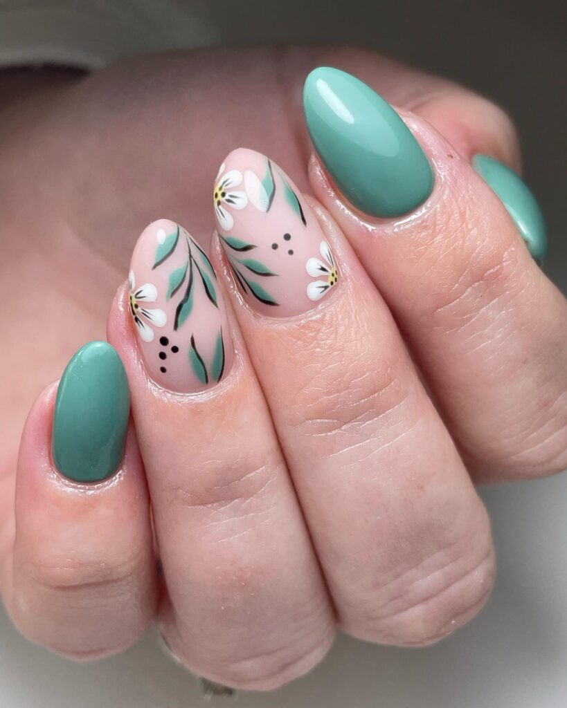 A stylish collection of almond nails featuring seasonal almond nails and creative nail art Ideas.