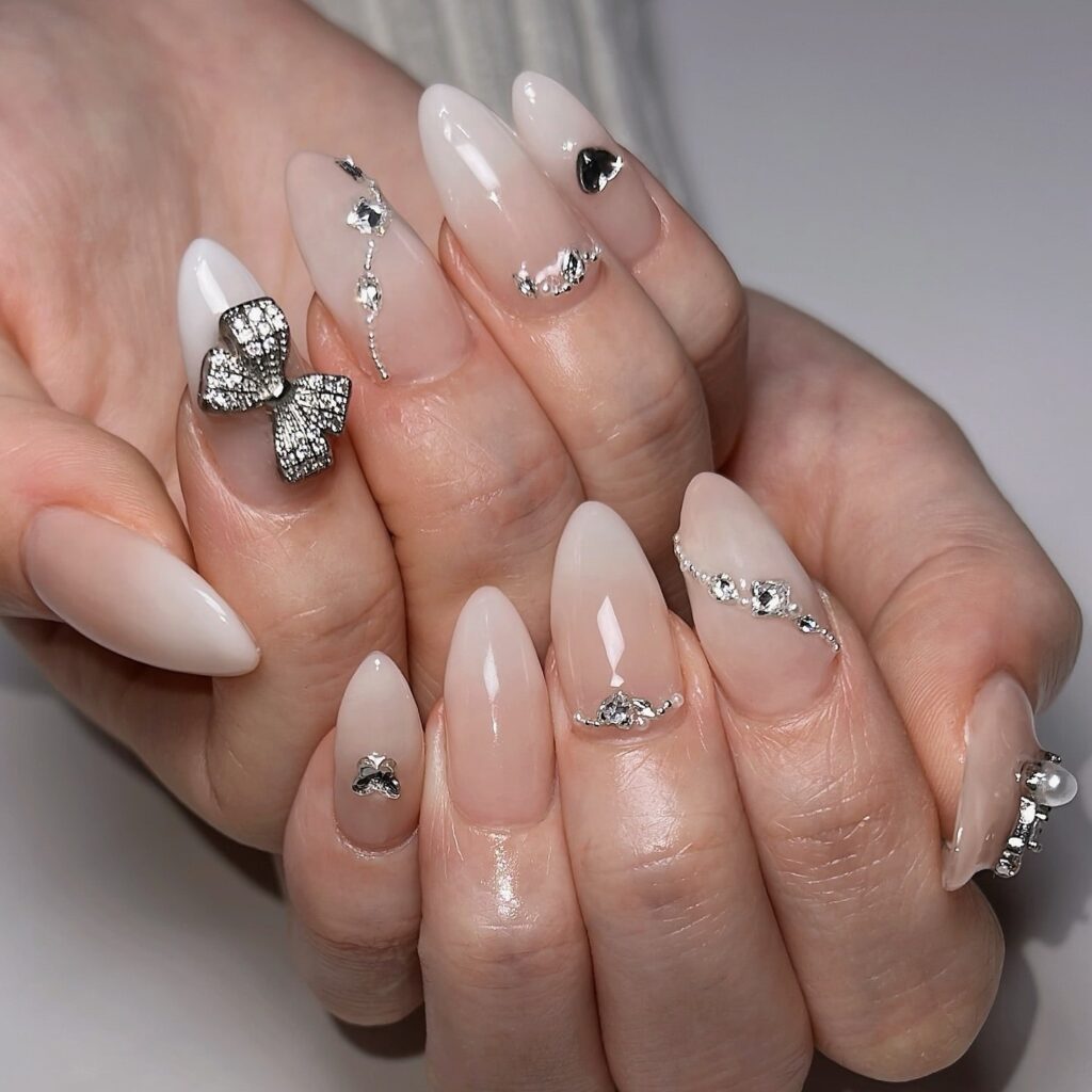 A stylish collection of almond nails featuring seasonal almond nails and creative nail art Ideas.