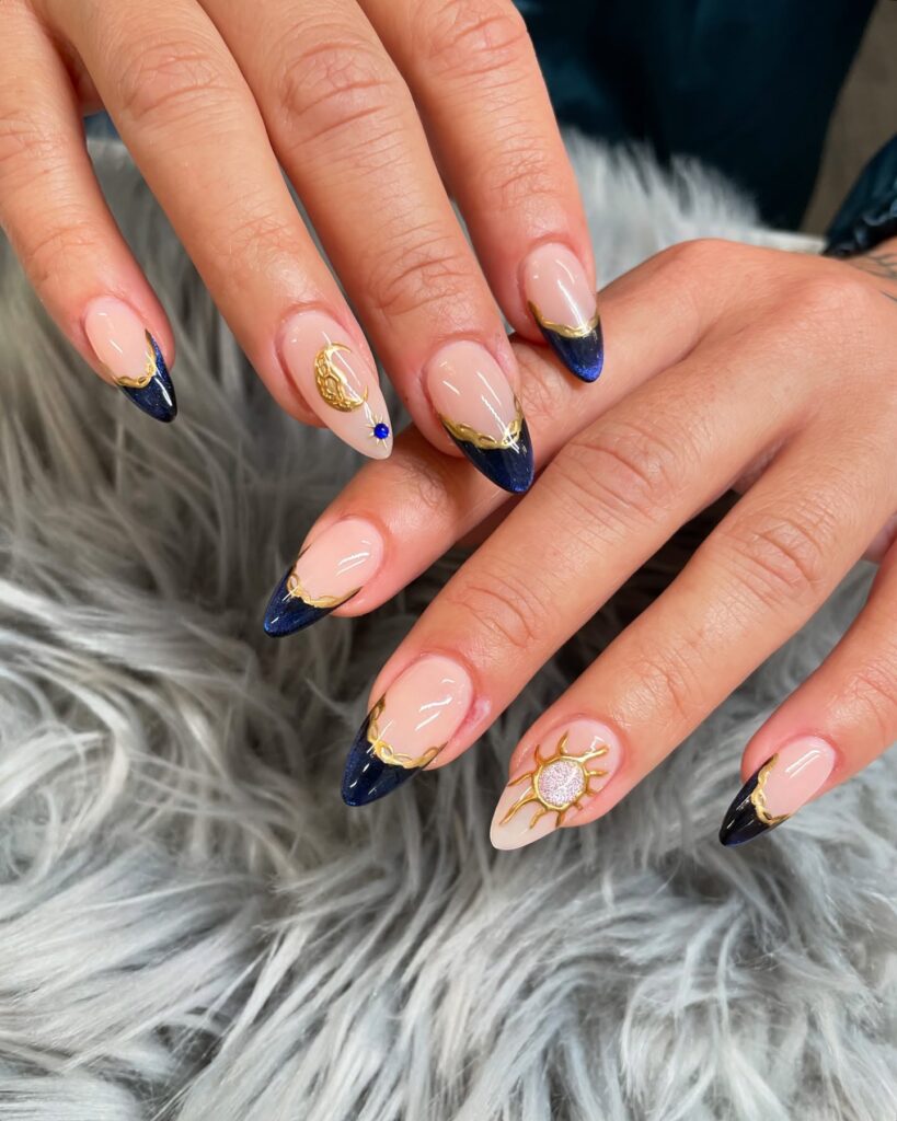 A stylish collection of almond nails featuring seasonal almond nails and creative nail art Ideas.