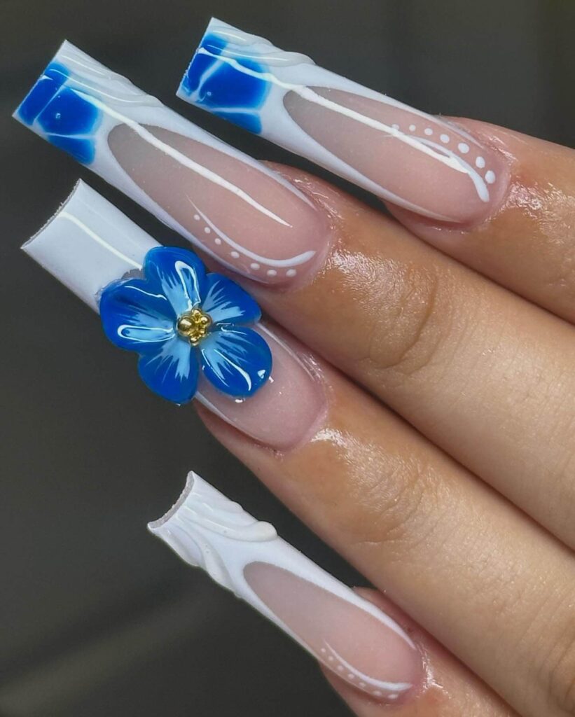 A collection of flower nails featuring spring nail colors, summer flower nails, hand-painted floral nail designs, and elegant pastel nail art.