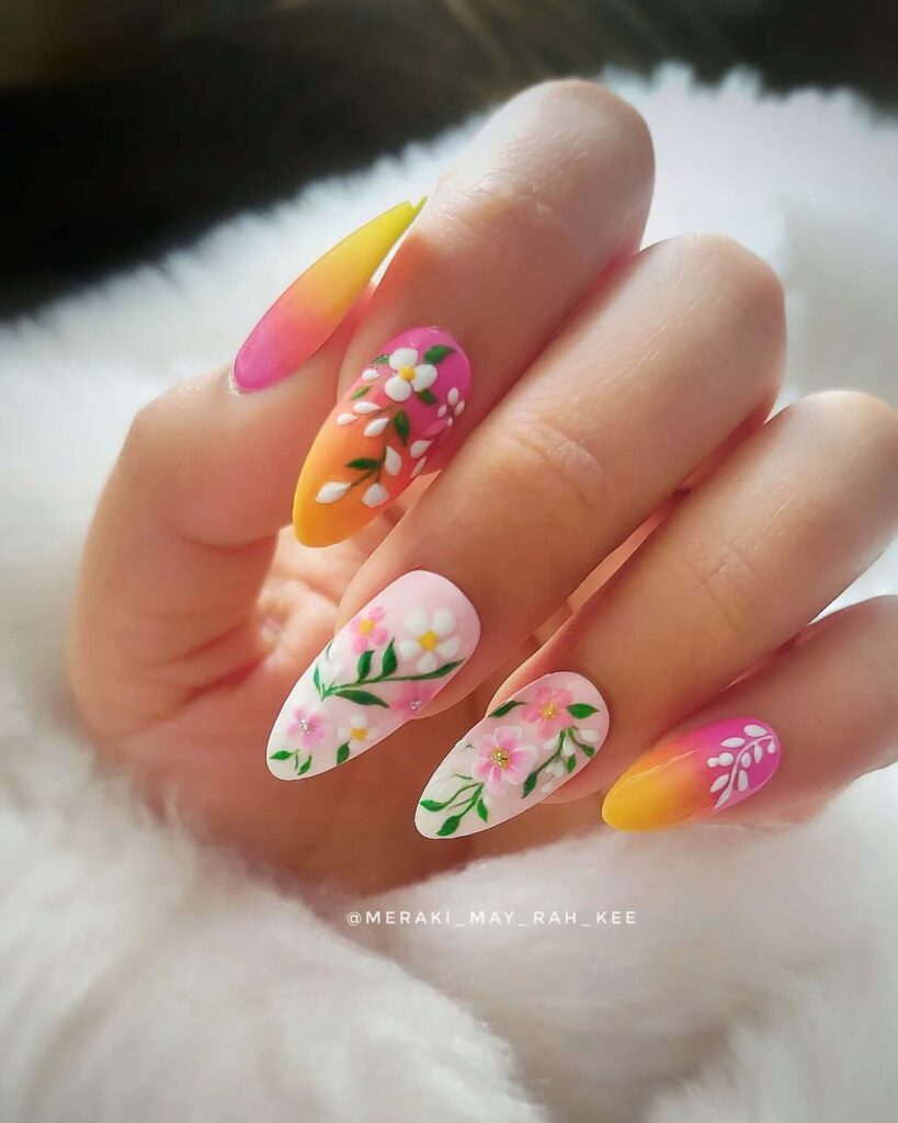 A stylish collection of March nails featuring pastel nails, Easter nail art, St. Patrick's Day nail designs, and spring-inspired manicures.