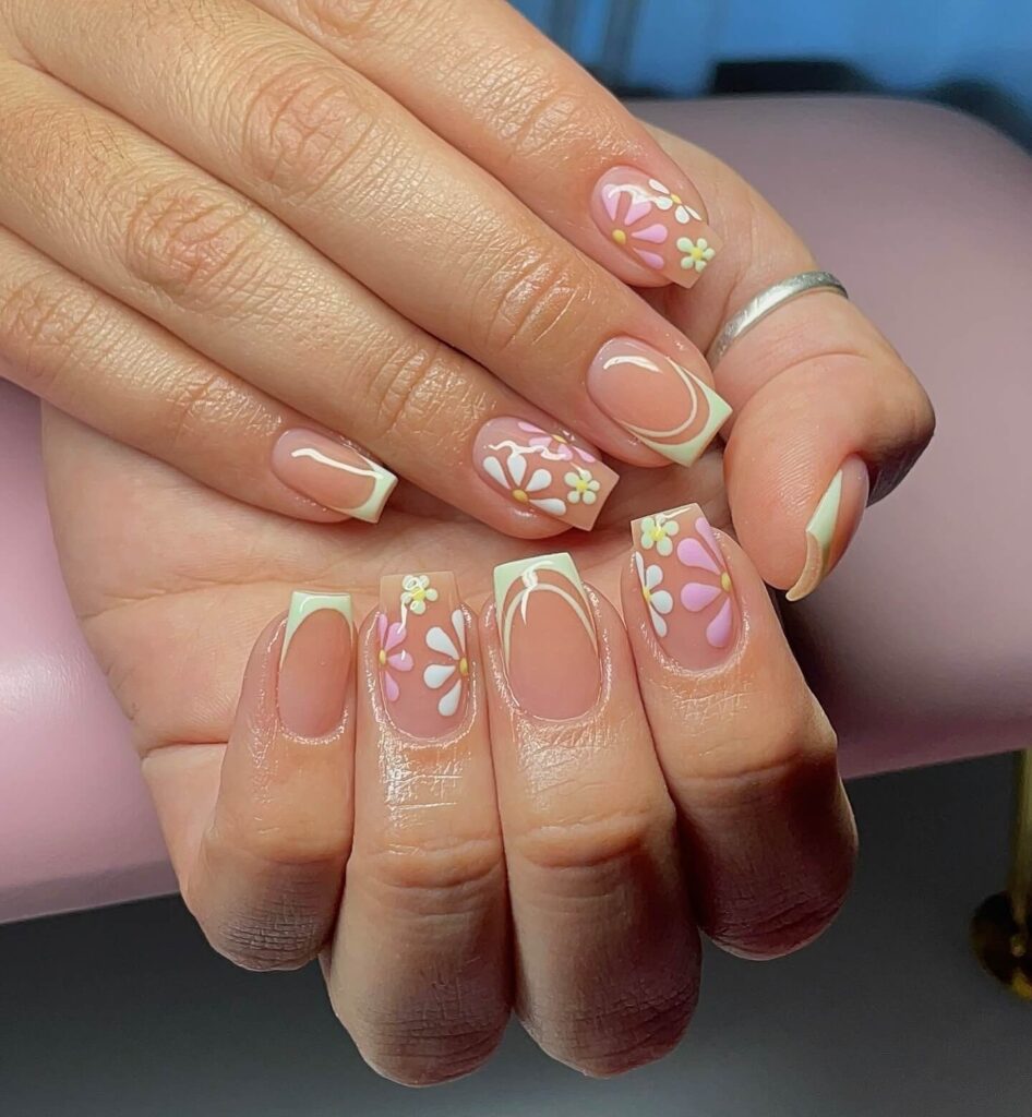 A stylish collection of March nails featuring pastel nails, Easter nail art, St. Patrick's Day nail designs, and spring-inspired manicures.