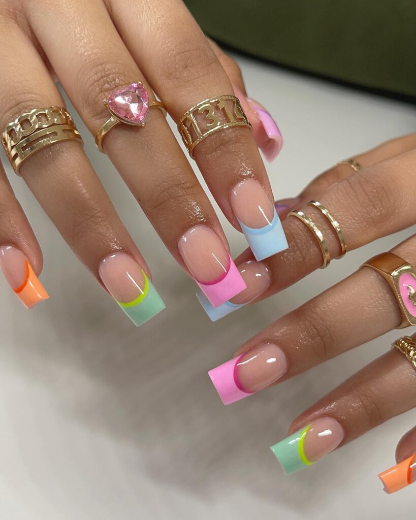 A stylish collection of March nails featuring pastel nails, Easter nail art, St. Patrick's Day nail designs, and spring-inspired manicures.