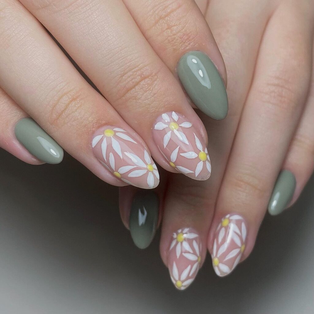 A stylish collection of March nails featuring pastel nails, Easter nail art, St. Patrick's Day nail designs, and spring-inspired manicures.