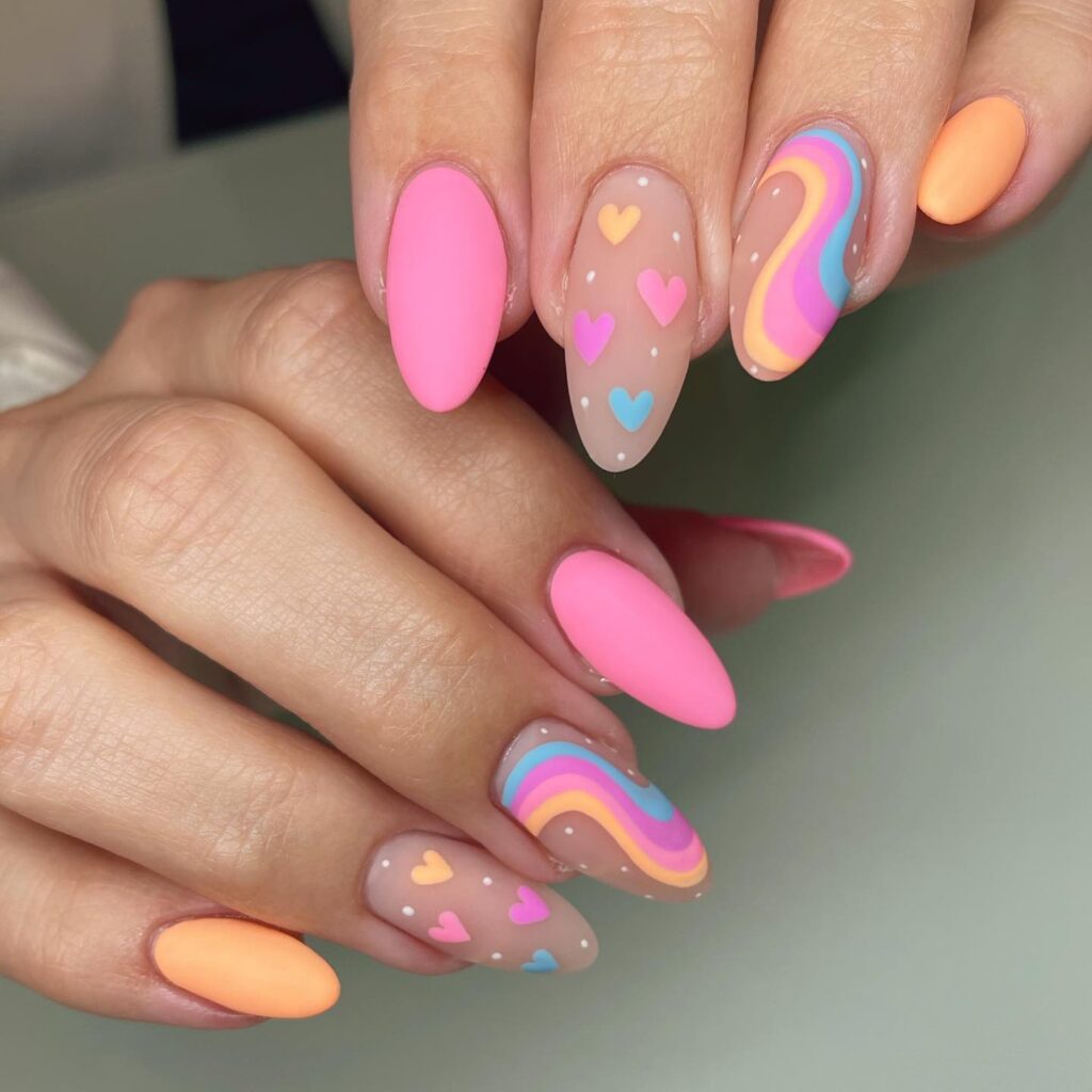 A stylish collection of March nails featuring pastel nails, Easter nail art, St. Patrick's Day nail designs, and spring-inspired manicures.