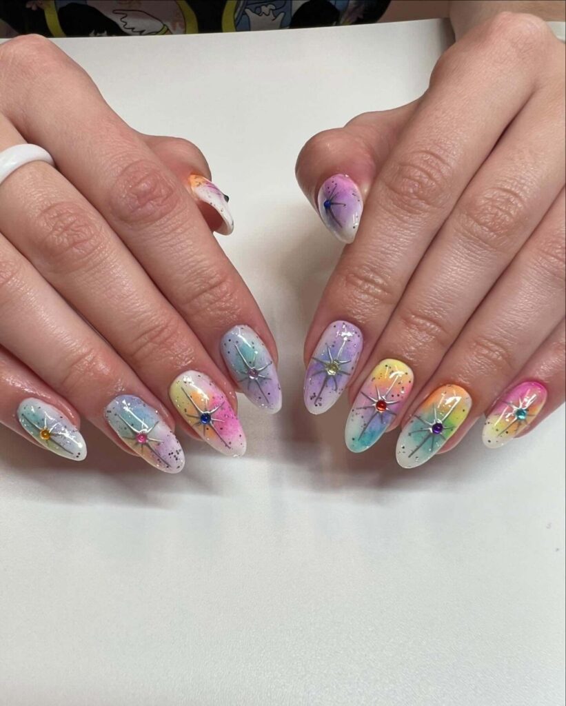 A stylish collection of March nails featuring pastel nails, Easter nail art, St. Patrick's Day nail designs, and spring-inspired manicures.