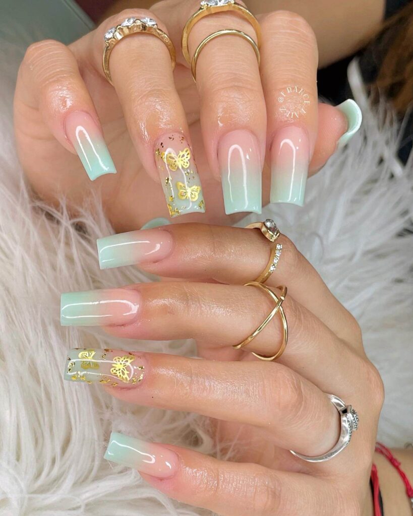 A stunning array of pastel nails with marble nail art and colorful pastel nail polish designs.
