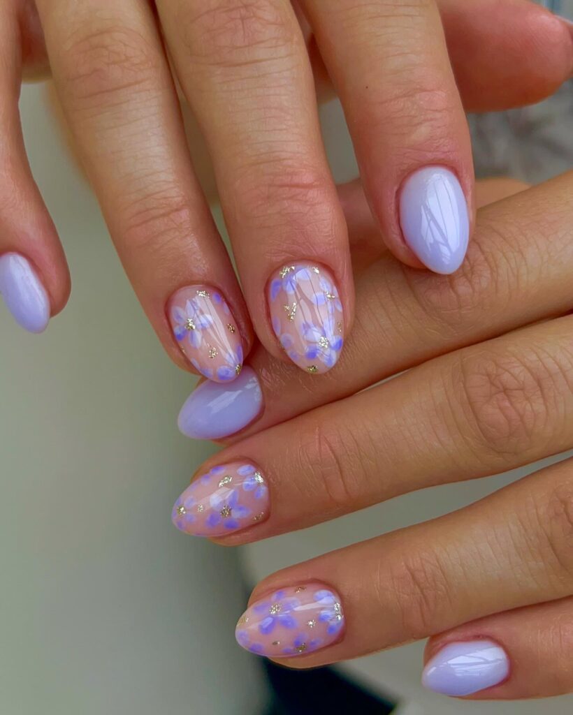 A stunning array of pastel nails with marble nail art and colorful pastel nail polish designs.
