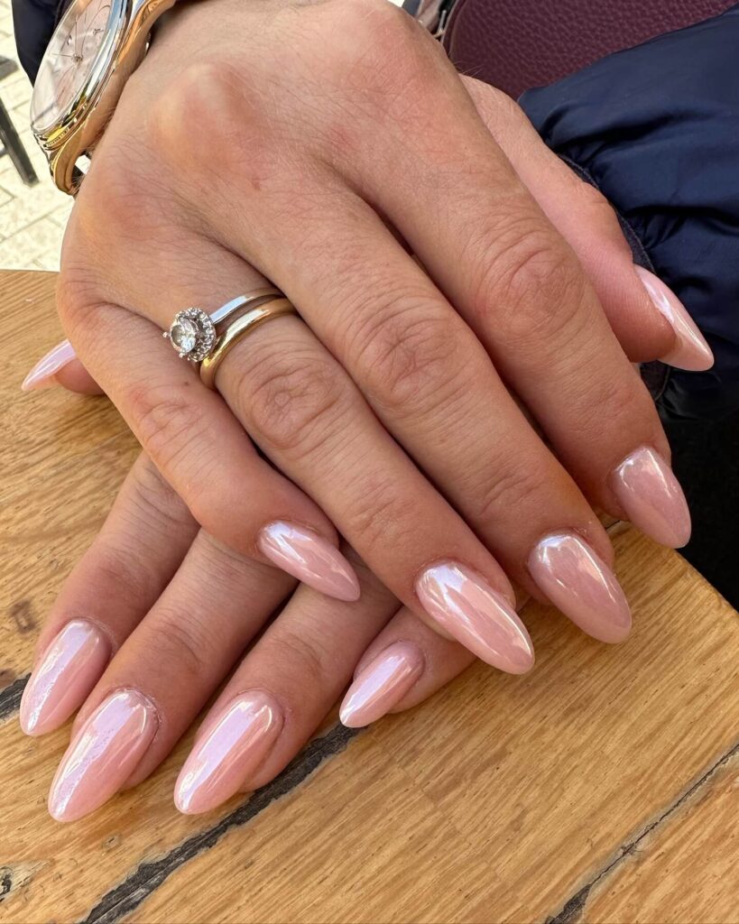 Elegant pearl nails featuring natural to acrylic designs, explore pearl nails for weddings, proms, and formal occasions.