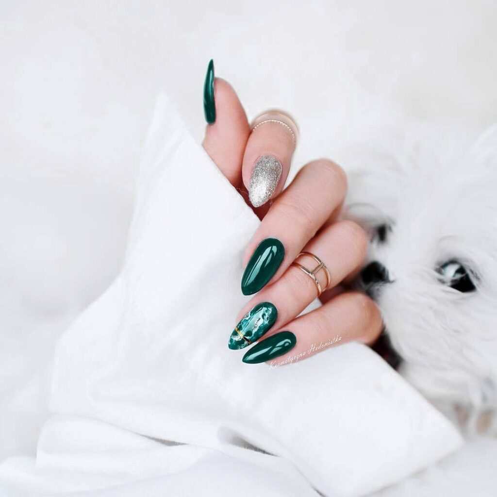 Emerald Green Nails