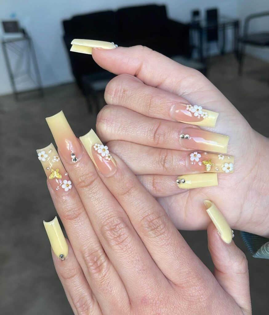 Light Yellow Nails