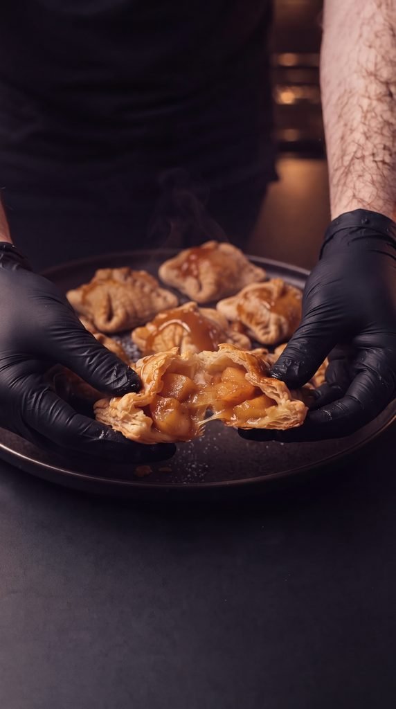 Caramel Apple Puff Pastry Bites